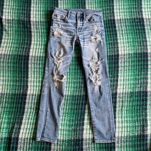 American Eagle Ripped Skinny Jeans
